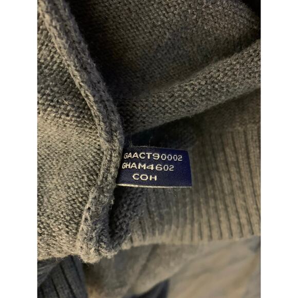 GH Bass & CO Men’s Gray Sweater 3/4 Zipper 100% Cotton Fishing Top - Picture 10 of 10